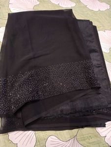 New Elegant Black Saree