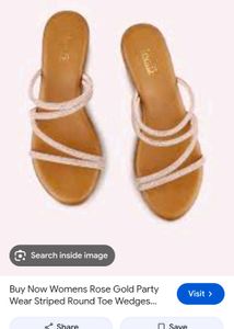 Sparkly Strap Wedge Sandals inc 5