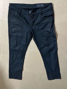 Men's Dark Blue Slim Fit Chinos