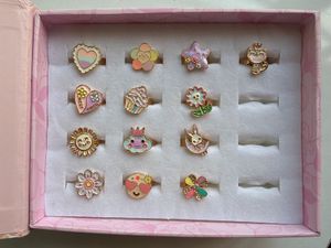 Cute Enamel Ring Set for Kids