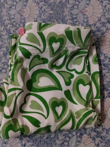Green Heart Print Leggings