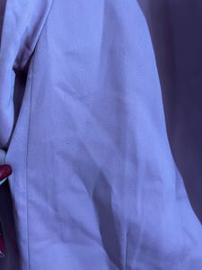 Shoulder-15.5 inches Pink Double-Breasted Blazer