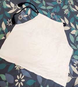 Women's White Slip Tank Top