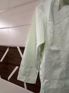 Women's Light Green Collared Shirt