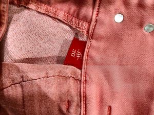 High Waisted Pink Jeans