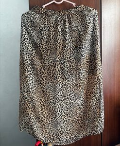 Leopard Print Midi Skirt
