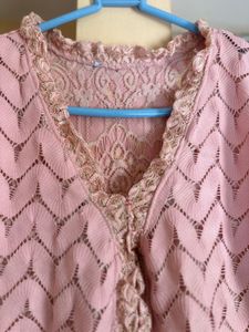Lace Peplum Top