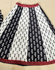 Beautiful Black & White Printed Chaniya Choli