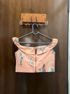 Charming Floral Off-Shoulder top and Skirt
