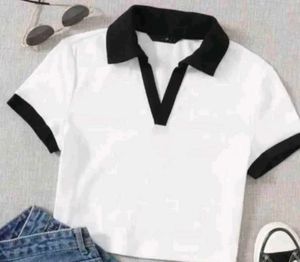 Cute Cropped Polo Top