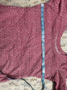 Pink Geometric Print Kurta