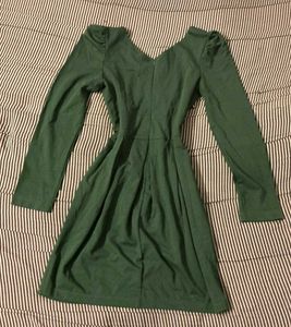 Green Long Sleeve Dress