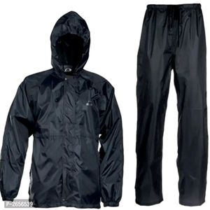 💥Black Rain Coat With Lower  CapWithin