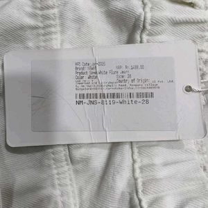 Newme White Straight Jeans