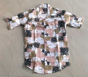 Abstract Print Casual Shirt