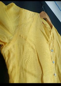 Yellow Women's Long Kurta
