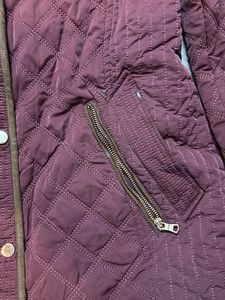Maroon Quilted Jacket