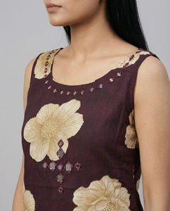 Floral Print Kurta and Palazzo Set
