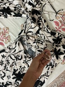 ZARA BACKLESS Floral Cut-Out Midi Dress