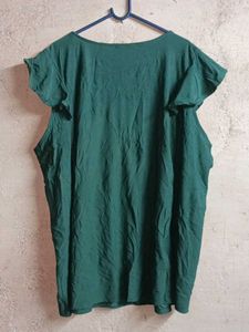 Oversized Stylish Ruffle Sleeve Top