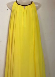 Yellow Halter Maxi Dress