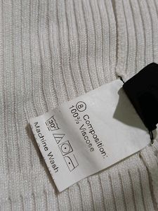 White Knit Tie-Front Cardigan