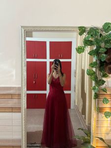 Elegant Red Evening Gown