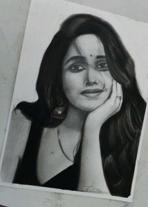 Handmade Charcoal Portrait Art