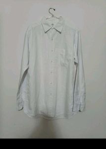 Men's Classic White Button-Down Shirt