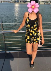 H&M Lemon Print Romper