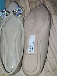 Elegant Beaded Ballet Flats branded shoes