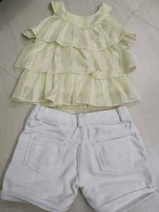 Baby Girls Top &amp; Shorts Set
