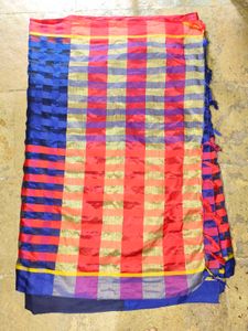 Vibrant Checkered Silk Saree