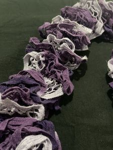 Purple Ruffle Scarf