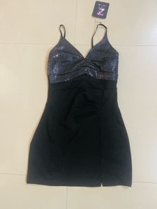 Sparkly Black Mini Dress