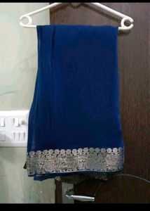 Elegant Royal Blue Saree