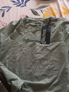 Olive Green "Influential" T-Shirt