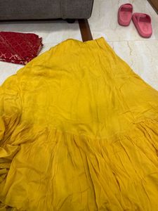 Vibrant Yellow Embroidered Lehenga Choli