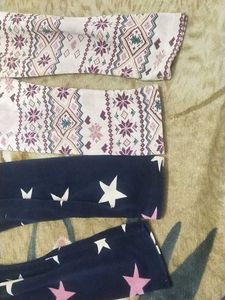 Printed Leggings Bundle Fot 2-4 Year Girl