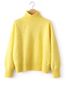 Cozy Yellow Turtleneck Sweater (New)