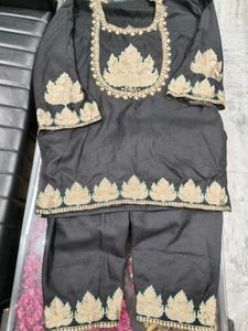 Embroidered Kurta SetStunning Black Embroidere