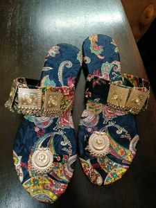 Boho Ethnic Sandals with Anklets
