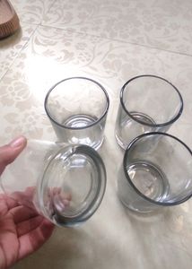 Jars For Candle, New, Pack Of 4