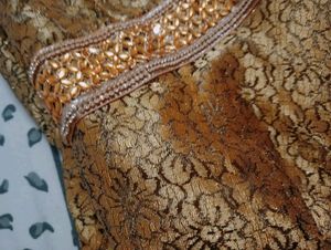 GOLDEN GOWN WTH NET DUPATTA ❤️