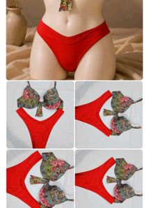 combo 6 bra panty set one saree
