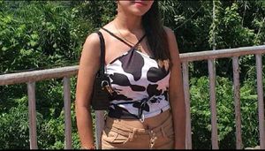 Cow Print Camisole Top