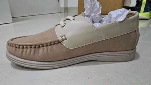 Beige &amp; Cream Boys Loafers