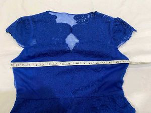 Stunning Royal Blue Lace Dress