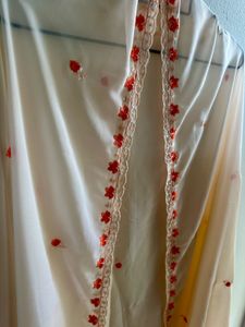 Elegant Peach Embroidered Kurta