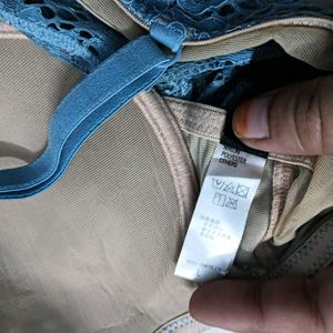 ⭐ Sheer Blue Lace Bra